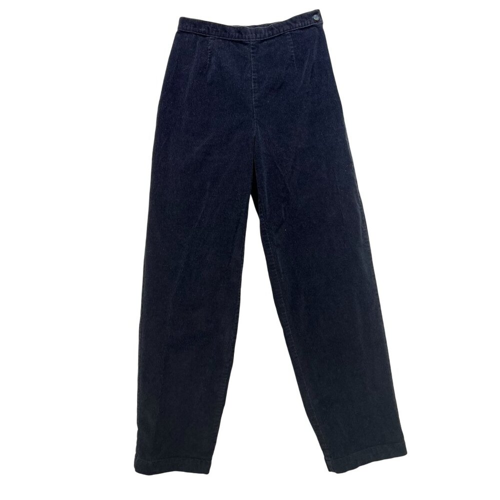 Talbots Womens Corduroy Pants Size 6 Straight Leg Side Button Casual Y2K Classic